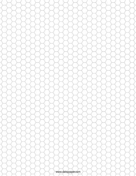 Hexagon Grid Paper Printable