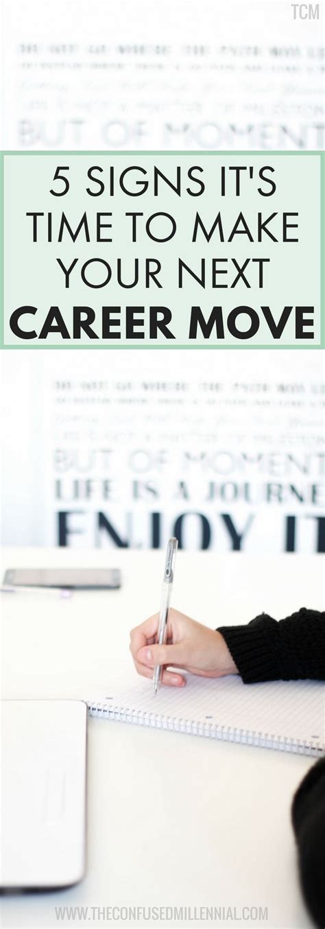 5 signs it s time to make your next career move career advancement millennial career career