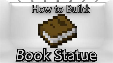 Minecraft How To Make A Book Statue Youtube