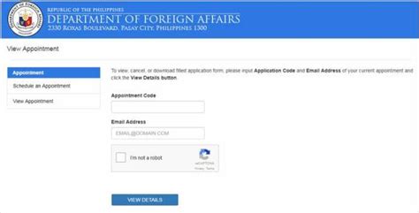 How To Reschedule Or Cancel Philippine Passport Appointment Online
