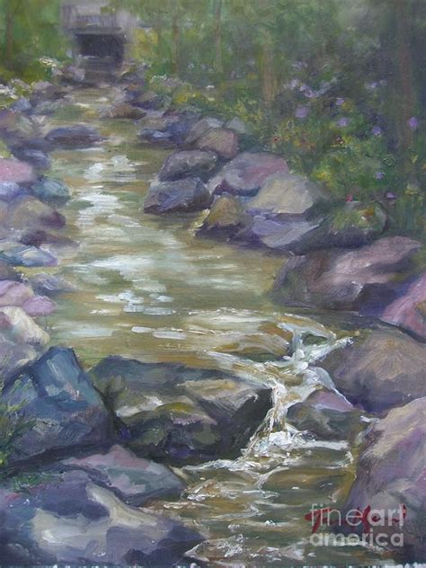 Calming Art Flowing River Art Painting Watercolor Inspiration