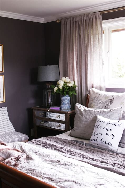 For the most part based on common sense, here are some general guidelines for you to follow Master Bedroom Sneak Peek! {Black Frosted Plum Walls ...