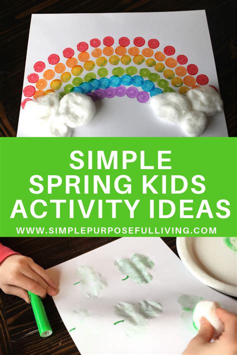 10 Simple Indoor Spring Activities For Kids Simple Purposeful Living
