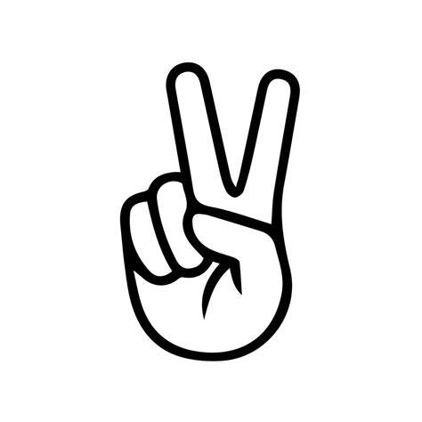 Peace Sign Svg Hand Peace Sign Svg Peace Sign Png Hand Etsy