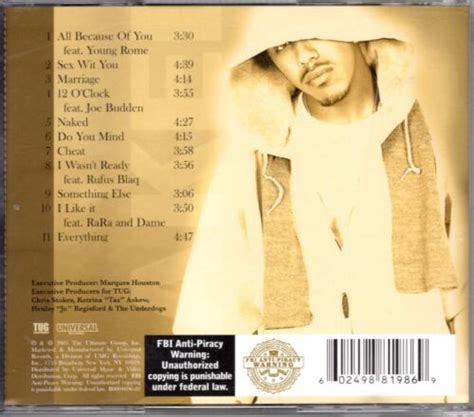 Marques Houston Naked Og Cd St Press Album Rap Hiphop R B Ebay