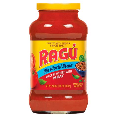 Ragu Old World Style Flavored With Meat Pasta Sauce Shop Pasta Sauces