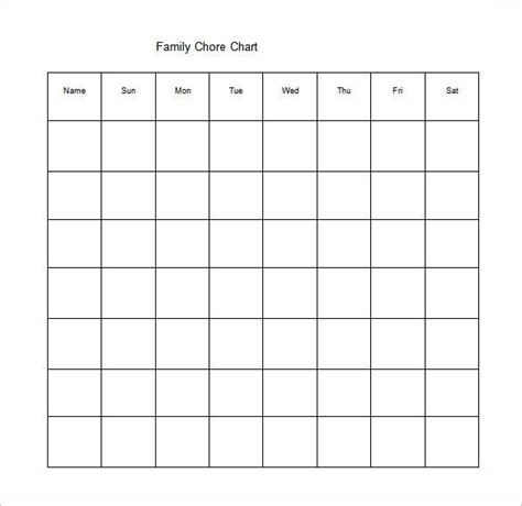 In this list, you'll find everything from sample, printable chore charts for kids up to 18 to full family chore lists with suggestions. 10+ Family Chore Chart Templates - Pdf, Doc, Excel | Free ...