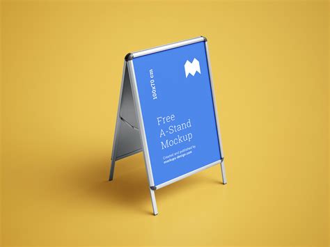 Download Free Outdoor Advertising A-Stand Mockup PSD Set - Good Mockups
