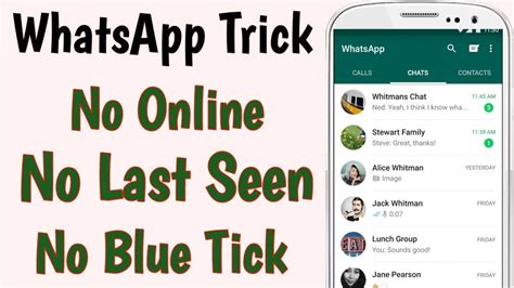 how to hide whatsapp online status last seen and blue ticks on android 100 work youtube