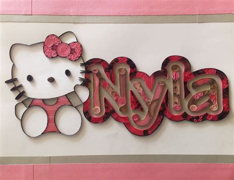 Quilling Wall Hanging Name Nyla Quilling Designs Quilling Letters