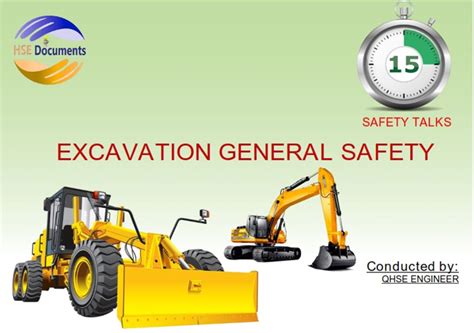 Excavation General Safety Toolbox Talks Ppt In 2022 Safety Toolbox