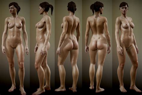 Fully Rigged Nude Female 3D Model TurboSquid 1258032