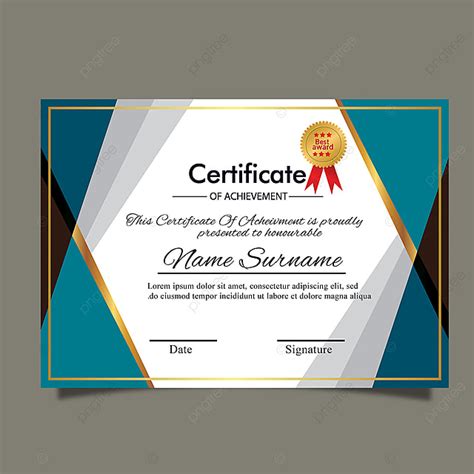 Clean Modern Certificate Template For Multipurpose Template Download On