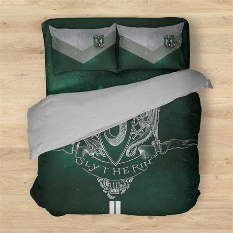 Set of 2 30 x 20 100% polye… Slytherin Edition Harry Potter New Bed Set | Harry potter ...