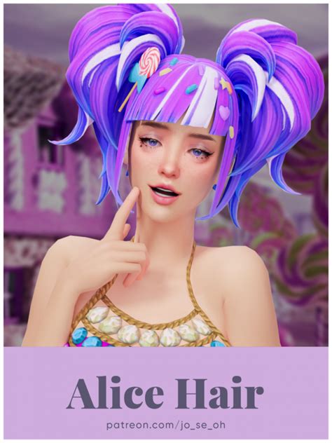 Alice Hair The Sims 4 Download Sims 4 Mods Clothes