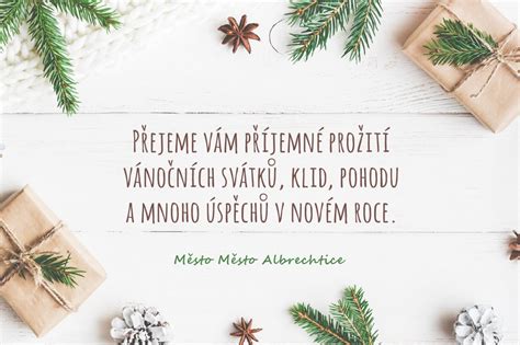 Vánoční přání - Oficiální stránky Město Albrechtice