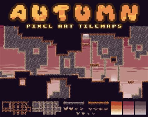 Autumn Pixel Art Tilemaps By Nectanebo