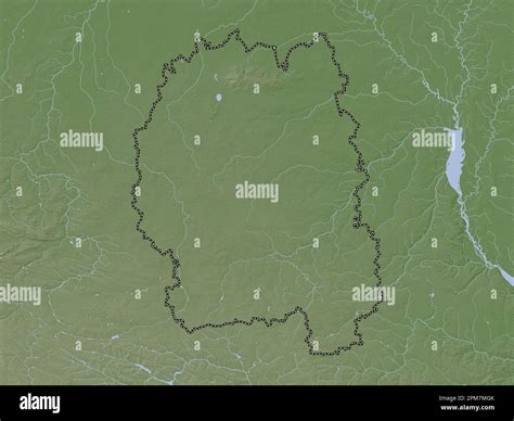 Zhytomyr Region Of Ukraine Elevation Map Colored In Wiki Style With