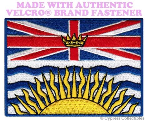 British Columbia Flag Patch Canada Bc Canadian W Velcro Brand