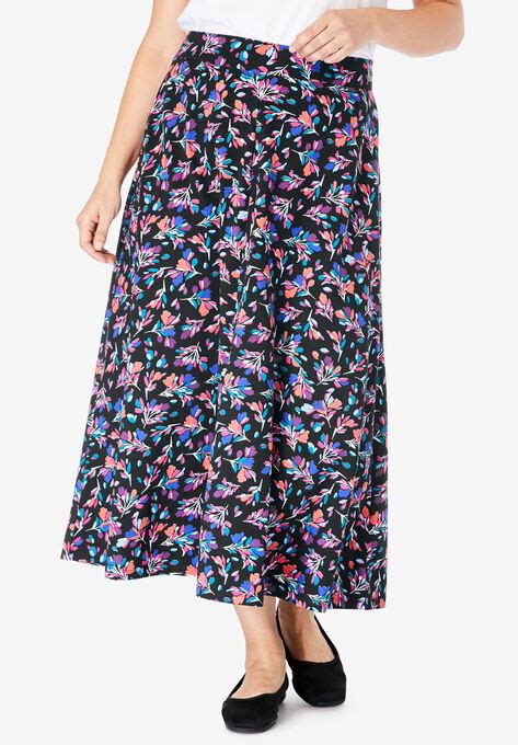 Everywear Essential A Line Maxi Skirt Plus Size Skirts Woman Within