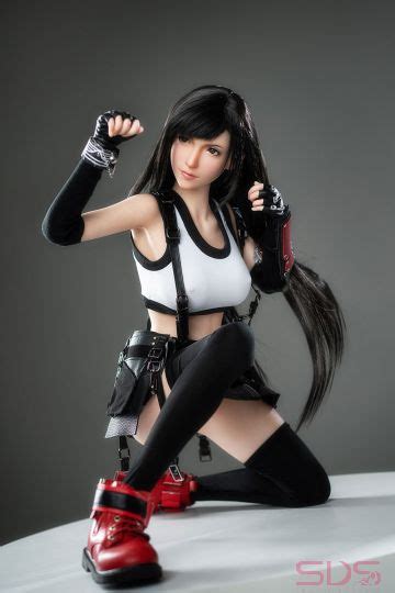 Game Lady Tifa Movable Mouth Silicone Sex Doll 167cm 5ft6 E Cup Final Fantasy Tifa Cosplay Sex