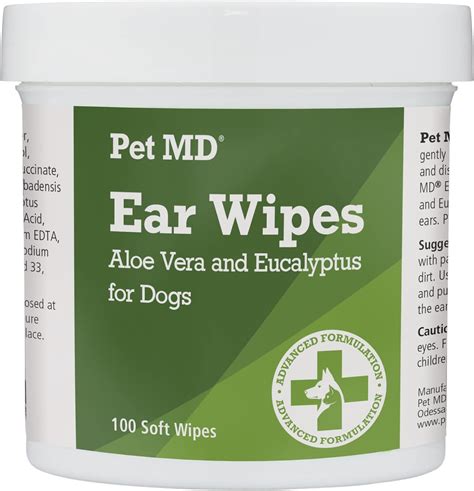 Buy Pet Md Dog Ear Cleaner Wipes Otic Cleanser For Dogs To Stop Ear