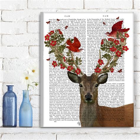 61,629 results for deer home decor. deer print, deer with love birds by fabfunky home decor ...