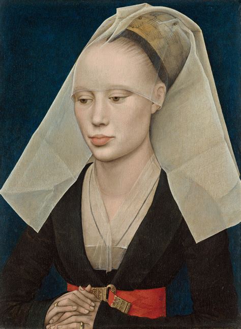 Portrait Of A Lady C 1460 By Rogier Van Der Weyden Paper Print