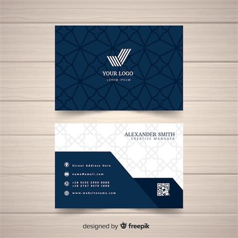 Premium Vector Flat Elegant Business Card Template