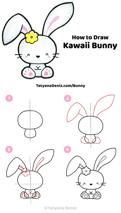 Rabbit Drawing Step By Step 101hannelore