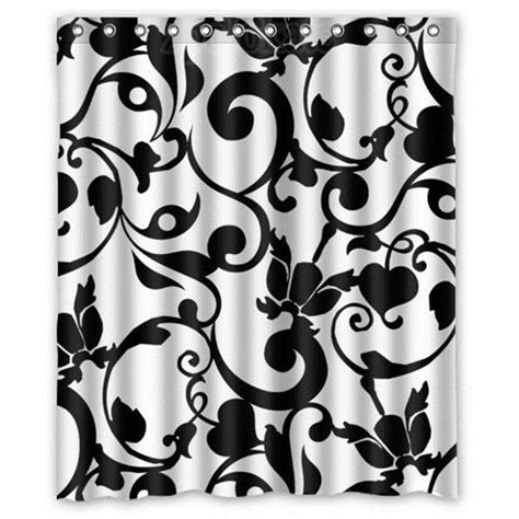 Accentuate the rooms in your home with curtains, which come in a variety of colors, styles, and lengths. Waterproof Bathroom Fabric Shower Curtain Black and White ...
