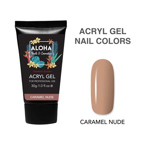 Aloha Acryl Gel UV LED 30 gr Caramel Nude Nude καραμελέ