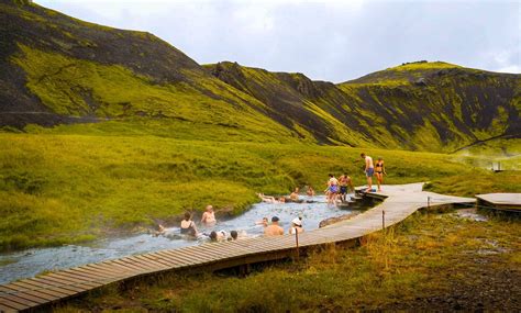 Hot Springs Near Reykjavik Iceland