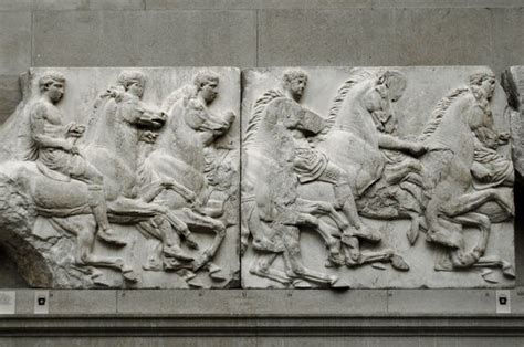 443 and 437 bc, most likely under the direction of pheidias. South Frieze of the Parthenon. The Acropolis, Athens ...