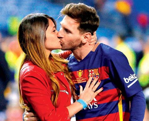 Sealing It With A Kiss Messi And Partner Antonellas Intimate Moment