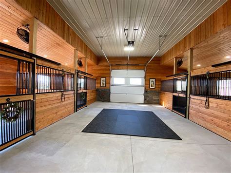 Tour A Beautiful 4 Stall Barn In Montana Stable Style Dream Horse