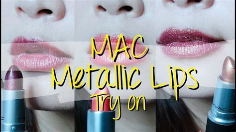 Mac Metallic Lips Try On│mac金屬光唇膏推薦＆試色 Cb96 Hades Fire ＃o│adyrain