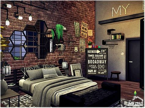 Industrial Bedroom By Nobody1392 At Tsr Sims 4 Updates