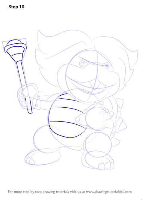 Learn How To Draw Ludwig Von Koopa From Koopalings Koopalings Step By Step Drawing Tutorials