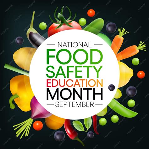 Premium Vector National Food Safety Education Month Observed Each