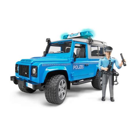 Bruder 02597 Land Rover Defender Station Waggon Police Car With