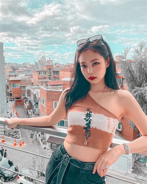 Jennie In Blackpink Jennie High Neck Bikinis Fashion