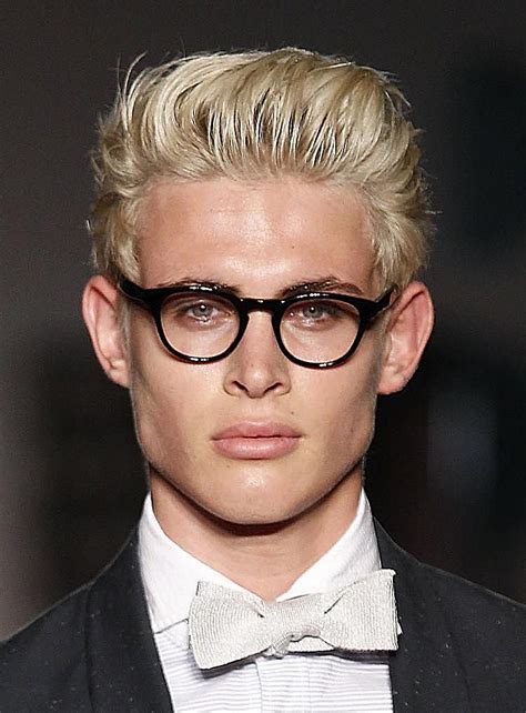 As you can tell guys todays video is a mens platinum blonde hair dye video with a slick back hairstyle. Photo Gallery of Men's Updos - Hair With Height