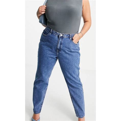 Missguided Plus Riot High Waisted Mom Jeans Depop
