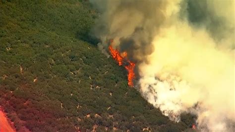 Peak Fire 34 Acre Brush Fire Erupts In San Bernardino National Forest