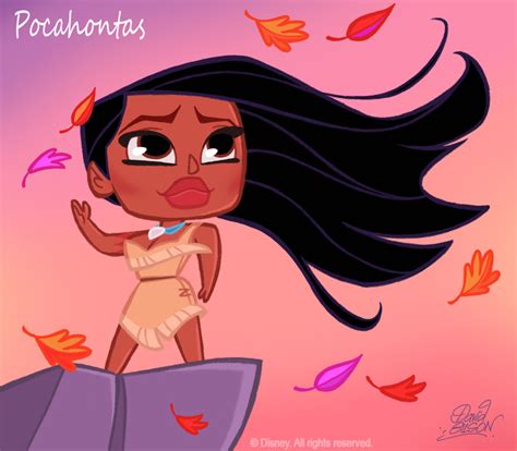Pocahontas Chibi Walt Disney Characters Fan Art