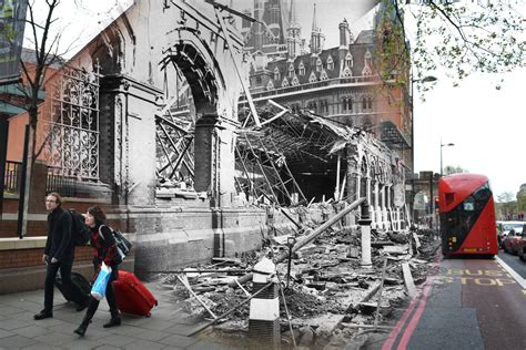 Then And Now Images Of Blitz Bombing Raids In Britain The Globe And