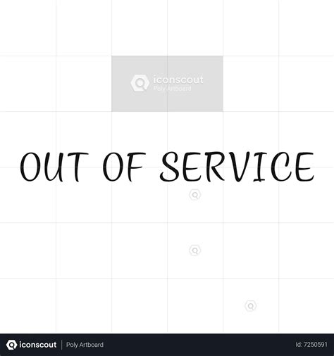 Out Of Service Animated Icon Download In Json Lottie Or Mp4 Format
