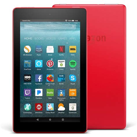 All New Fire 7 Tablet With Alexa 7 Display 16 Gb Punch Red With
