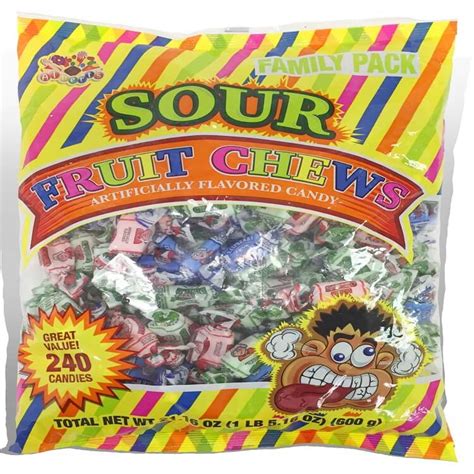 Alberts Sour Fruit Chews 240 Count Bag Parade Candy